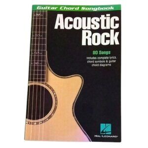 Paperback Book Hal Leonard Acoustic Rock Guitar Chord Songbook 80 Songs 2005